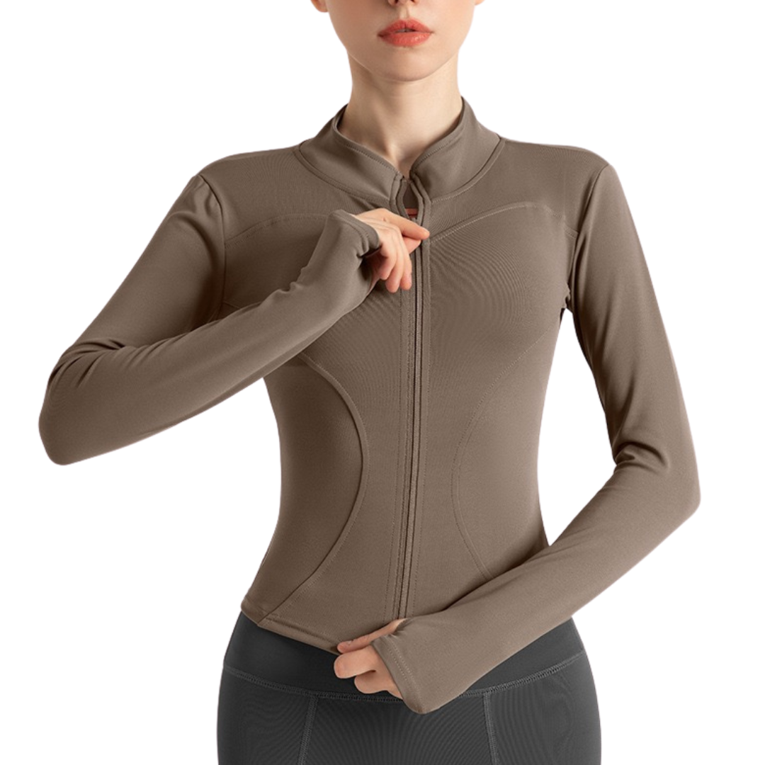 Slimming yoga tops/workout jackets including XXXL size