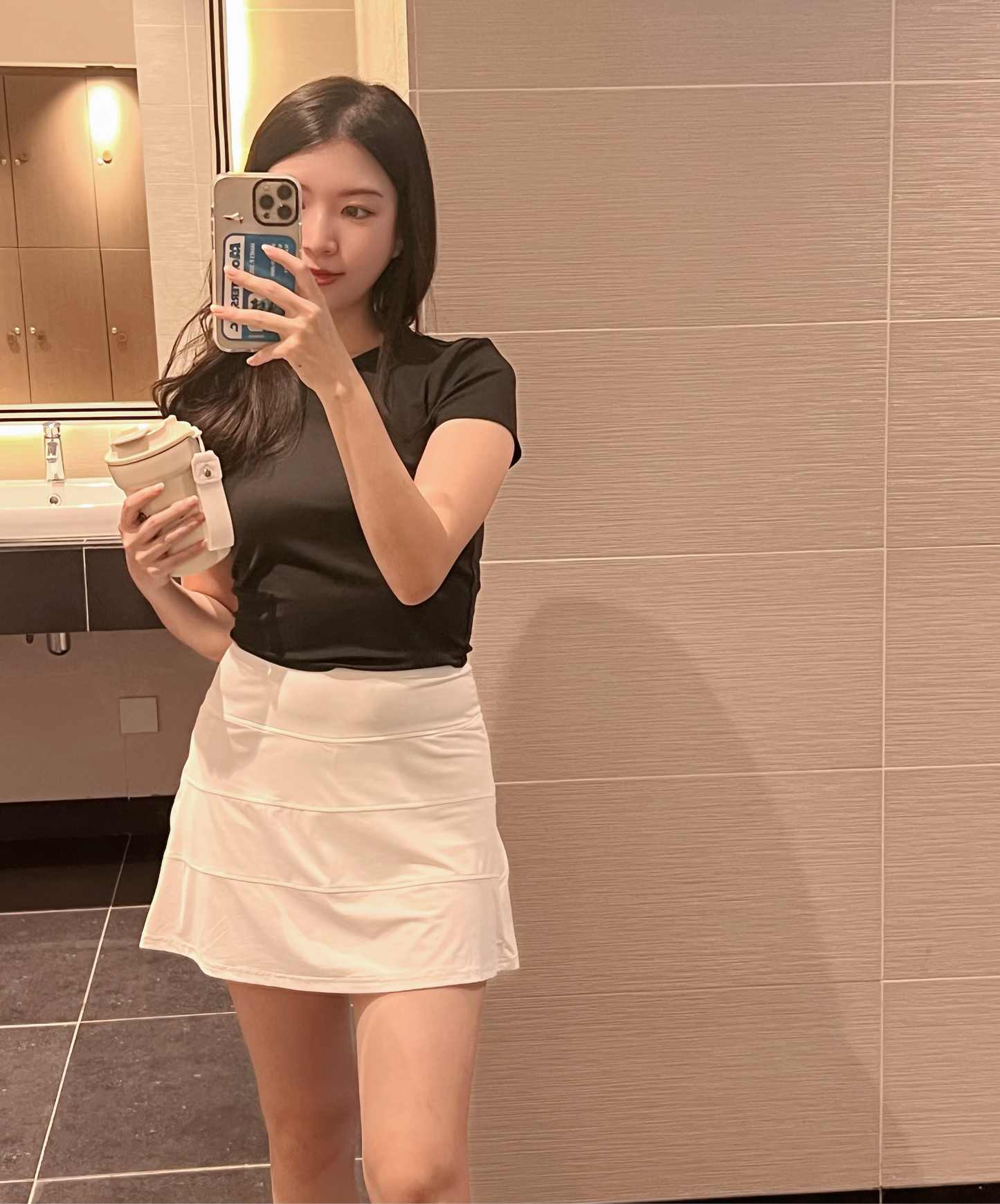 Anti-exposure tennis skirt