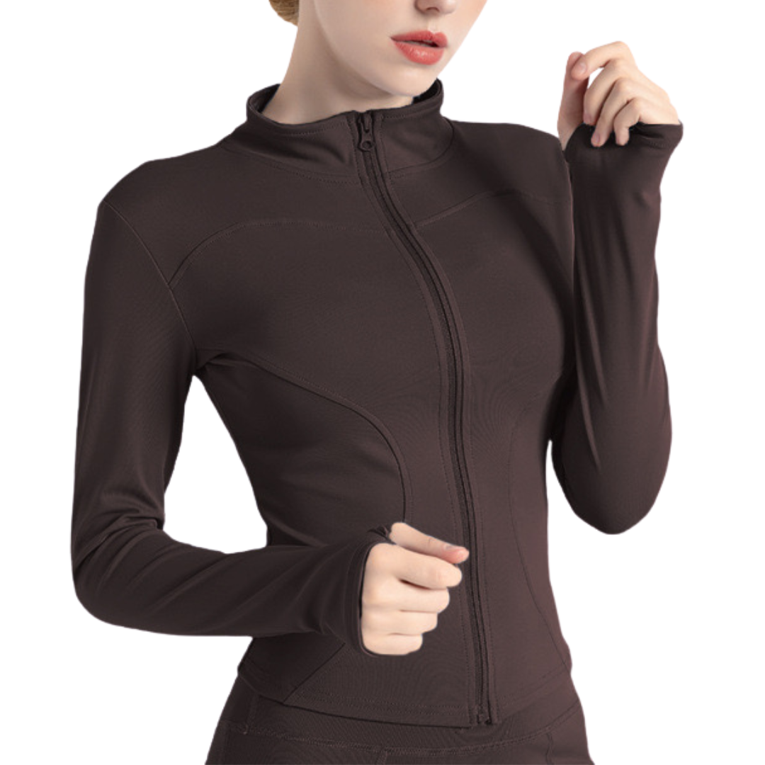 Slimming yoga tops/workout jackets including XXXL size