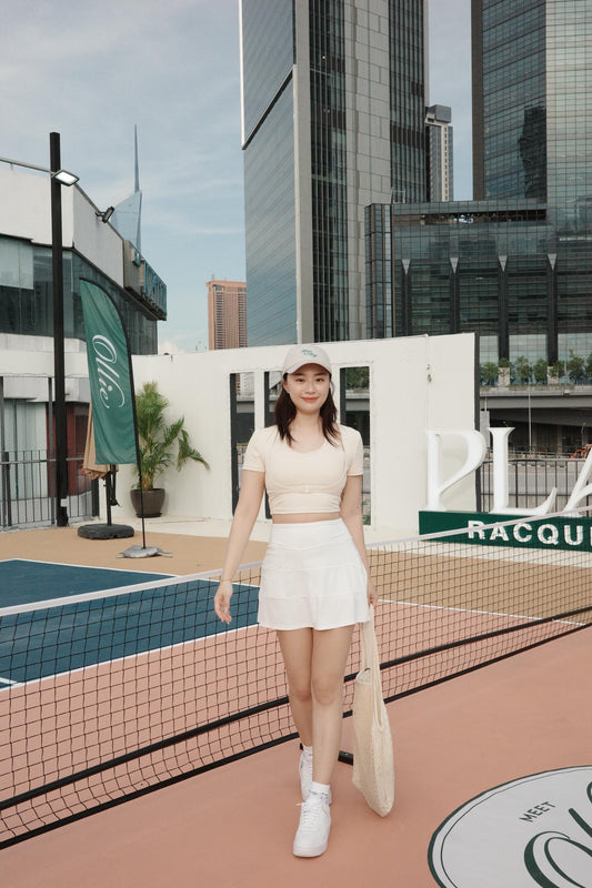 Anti-exposure tennis skirt